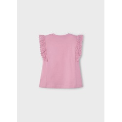Camiseta m/c crochet niña mayoral