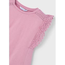Camiseta m/c crochet niña mayoral