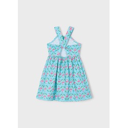 Vestido estampado flamencos niña mayoral