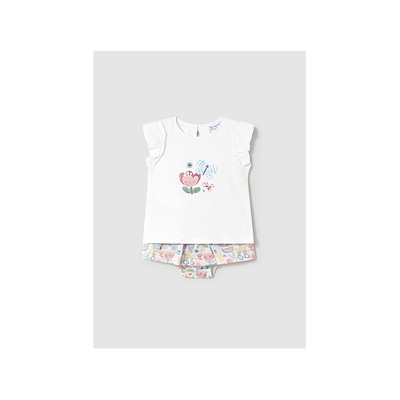 Conjunto falda estampada bebe niña mayoral