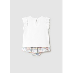 Conjunto falda estampada bebe niña mayoral