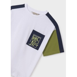 Camiseta m/c detalle bolsillo chico mayoral