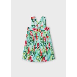 Vestido plisado estampado niña mayoral