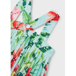 Vestido plisado estampado niña mayoral