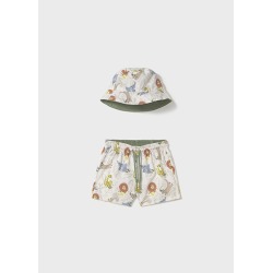 Conjunto bañador con gorro...