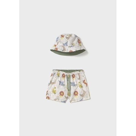 Conjunto bañador con gorro bebe niño mayoral