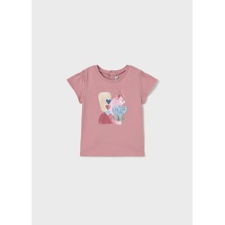 Camiseta m/c bordado bebe...