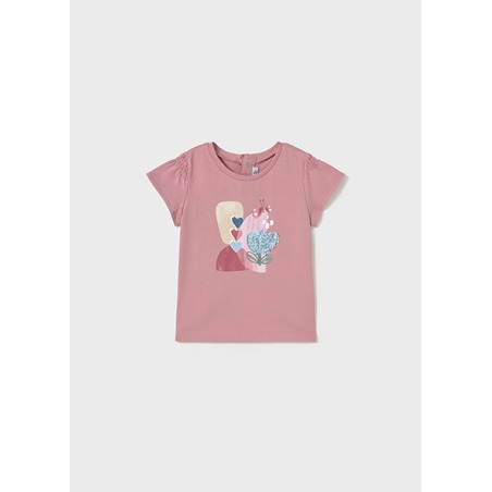 Camiseta m/c bordado bebe niña mayoral