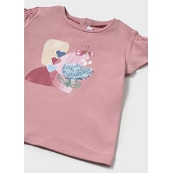 Camiseta m/c bordado bebe niña mayoral
