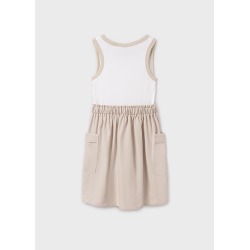 Vestido combinado cargo chica mayoral