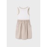 Vestido combinado cargo chica mayoral