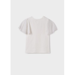 Camiseta m/c mangas tul chica mayoral