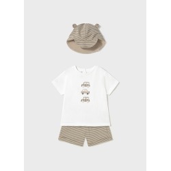 Conjunto punto con gorro bebe niño mayoral