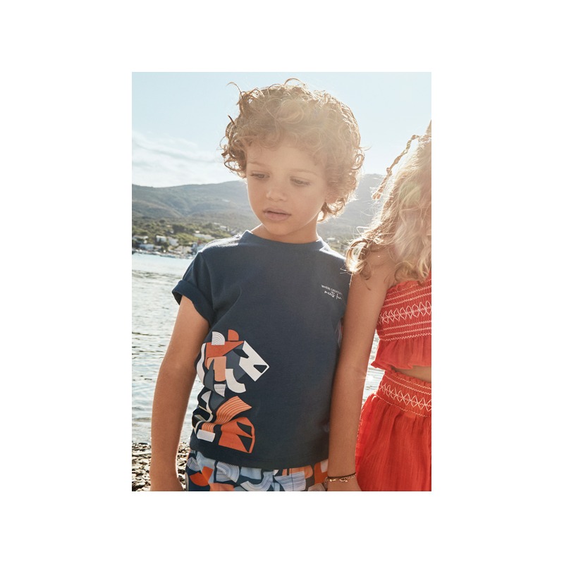 Camiseta m/c estampación niño mayoral