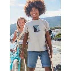 Bermuda soft denim chico...