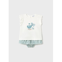 Conjunto falda rayas bebe...