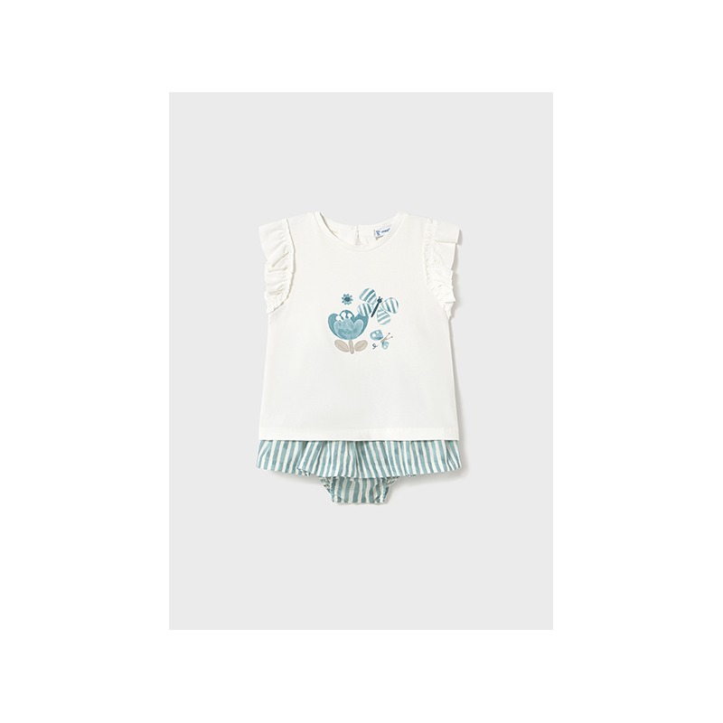 Conjunto falda rayas bebe niña mayoral