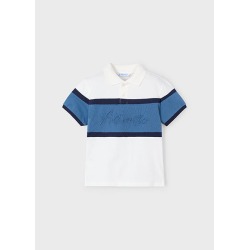 Polo m/c color block niño...