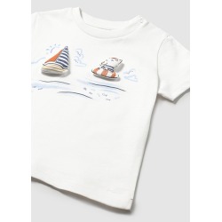 Camiseta m/c apliques bebe niño mayoral