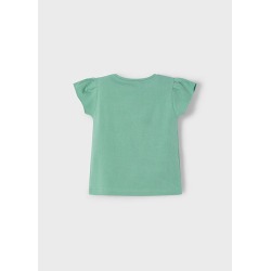 Camiseta m/c corazon flores niña mayoral