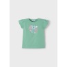Camiseta m/c corazon flores niña mayoral