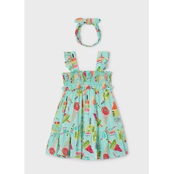Vestido estampado niña mayoral