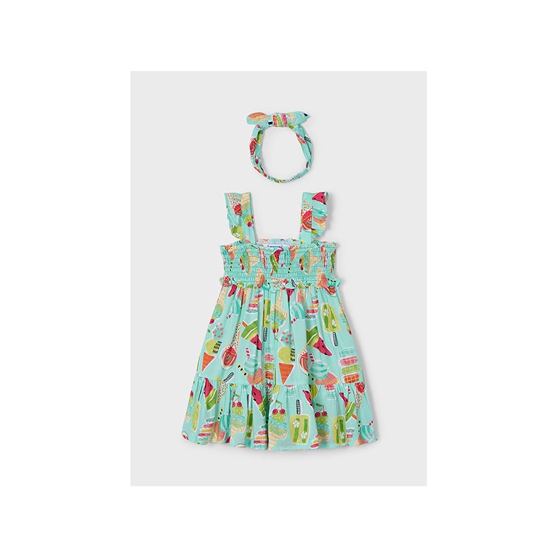 Vestido estampado niña mayoral