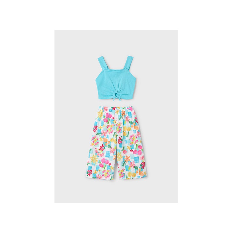 Conjunto pantalon largo estampado niña mayoral