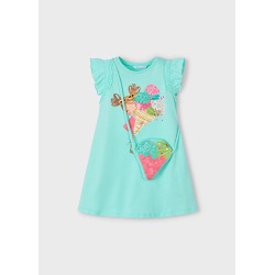 Vestido con bolsito niña...