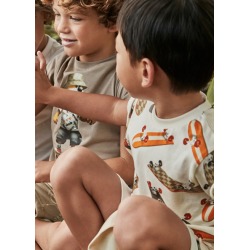 Camiseta m/c estampada niño...