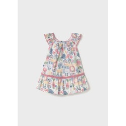 Vestido estampado bebe niña mayoral