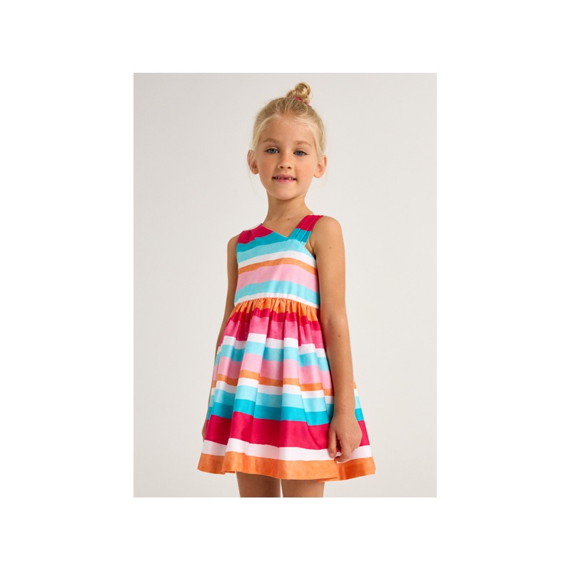 Vestido rayas asimetrico niña mayoral