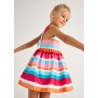 Vestido rayas asimetrico niña mayoral