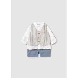 Conjunto bermuda con chaleco bebe niño mayoral