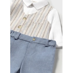 Conjunto bermuda con chaleco bebe niño mayoral