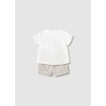 Conjunto pantalon corto rayas bebe niño mayoral