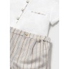 Conjunto pantalon corto rayas bebe niño mayoral
