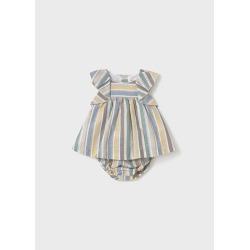 Vestido rayas lino bebe niña mayoral