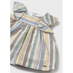 Vestido rayas lino bebe niña mayoral