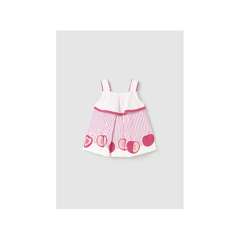 Vestido cenefa bebe niña mayoral