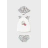 Conjunto baño con gorro bebe niña mayoral