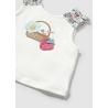 Conjunto baño con gorro bebe niña mayoral