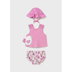 Conjunto baño con gorro...