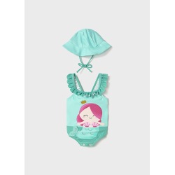 Bañador y gorro sirenita bebe niña mayoral