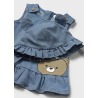 Vestido y gorro denim bebe niña mayoral