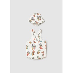 Peto con gorro palmeras bebe niño mayoral