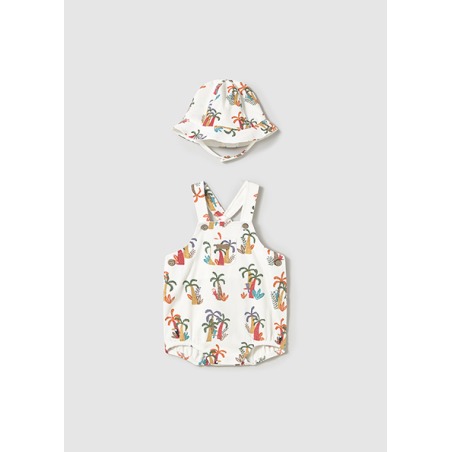 Peto con gorro palmeras bebe niño mayoral