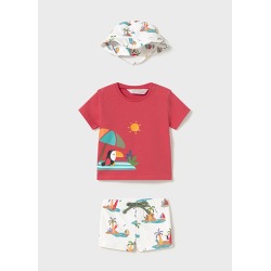 Conjunto baño con gorro...
