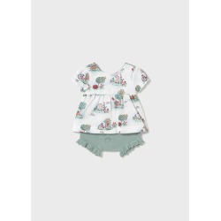 Conjunto short tricot bebe...