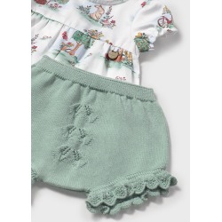 Conjunto short tricot bebe niña mayoral